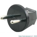 Q-Link stekker 10/16 A zwart 00.110.02