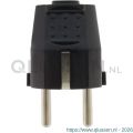Q-Link stekker randaarde 10/16 A zwart 00.110.07