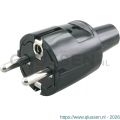 Q-Link stekker PVC met randaarde 10/16 A zwart 00.110.12