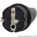 Q-Link stekker randaarde 10/16 A rubber zwart 00.110.17