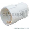 Q-Link contrastekker met randaarde 10/16 A wit 00.110.33