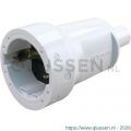 Q-Link contrastekker PVC met randaarde 10/16 A wit 00.110.36