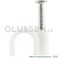 Q-Link kabelclip rond 6 mm wit set 200 stuks 00.530.37