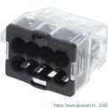 Q-Link lasklem 8-polig 8-gaats 8x1.0 2.5 mm2 transparant-grijs set 25 stuks 00.530.80