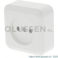 Q-Link contactdoos opbouw 1-voudig met kind-aanraakbeveiliging polarwit 00.947.01