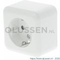 Q-Link contactdoos opbouw 1-voudig met kind-aanraakbeveiliging randaarde polarwit 00.947.03