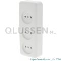Q-Link contactdoos opbouw 3-voudig polarwit 00.947.23