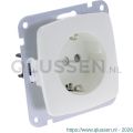 Q-Link contactdoos 1-voudig randaarde met kind-aanraakbeveiliging polarwit 01.064.26