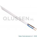 Q-Link huishoudsnoer plat belastbaar tot 1200 W 2x0.75 mm2 100 m wit 01.265.43