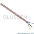 Q-Link siliconen kabel hittebestendig tot 180 graden 3x0.75 mm2 100 m rood-bruin 01.266.79
