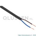 Q-Link huishoudsnoer VMVS belastbaar tot 1200 W 2x0.75 mm2 zwart 01.269.01