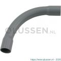 Pipelife bocht PVC slagvast diameter 3-4 inch grijs set 3 stuks 01.474.07
