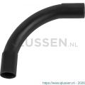 Pipelife bocht diameter 3/4 19 mm PVC zwart set 3 stuks 01.474.94