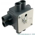 Attema centraaldoos met deksel ongelijk diameter 5/8 inch grijs 01.476.30