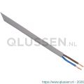 Q-Link huishoudsnoer plat belastbaar tot 1200 W 2x0.75 mm2 10 m zilver 03.030.43