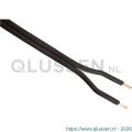 Q-Link tweelingsnoer zwakstroom tot 42 volt 2x0,75 mm2 5 m zwart 03.030.56