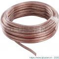 Q-Link tweelingsnoer zwakstroom tot 42 volt 2x0,75 mm2 10 m transparant 03.030.67