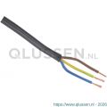 Q-Link huishoudkabel hittebestendig tot 90 graden 3x1.0 mm2 5 m zwart 03.030.70