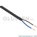Q-Link huishoudsnoer VMVS belastbaar tot 1200 W 2x0.75 mm2 10 m zwart 03.030.77