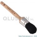 Copenhagen Pro universeel patentkwast 3* maat 16 zwart Chinees varkenshaar FSC houten steel 23.104.16