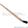 Copenhagen Pro Classic gebogen Lyonpenseel 5* maat 16 zwart Chinees varkenshaar FSC houten steel 23.125.16