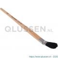 Copenhagen Pro Classic gebogen Lyonpenseel 5* maat 20 zwart Chinees varkenshaar FSC houten steel 23.125.20