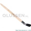 Copenhagen Pro universeel gebogen Lyonpenseel 3* maat 14 zwart Chinees varkenshaar FSC houten steel 23.126.14