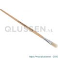 Copenhagen Pro platte Lyonpenseel maat 12 wit Chinees varkenshaar FSC gelakte houten steel 23.140.12