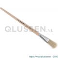 Copenhagen Pro platte Lyonpenseel maat 18 wit Chinees varkenshaar FSC ongelakte houten steel 23.141.18