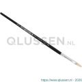 Copenhagen Pro universeel penseel maat 02 wit Chinees varkenshaar FSC zwart gelakte houten steel 23.144.02