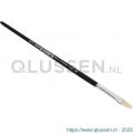Copenhagen Pro universeel penseel maat 06 wit Chinees varkenshaar FSC zwart gelakte houten steel 23.144.06