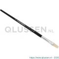 Copenhagen Pro universeel penseel maat 08 wit Chinees varkenshaar FSC zwart gelakte houten steel 23.144.08