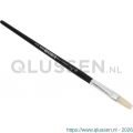Copenhagen Pro universeel penseel maat 10 wit Chinees varkenshaar FSC zwart gelakte houten steel 23.144.10