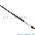 Copenhagen Pro autolakpenseel maat 3 Pony haar FSC groen gelakte houten steel 23.149.02