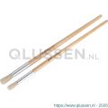 Copenhagen Pro ronde Lyonpenselen set maat 14-18 wit Chinees varkenshaar FSC gelakte houten steel 2 delig 23.149.51