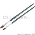 Copenhagen Pro autolakpenselen set maat 1-3 pony haar FSC groen gelakte houten steel 2 delig 23.149.60