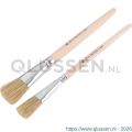 Copenhagen Pro rijwielpenselen set maat 14-18 wit Chinees varkenshaar FSC ongelakte houten steel 2 delig 23.149.70