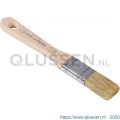 Copenhagen Pro 2 componenten platte kwast 5* maat 1 wit Chinees varkenshaar FSC houten steel 23.206.10