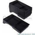 Copenhagen Pro verfbak klein 14.5x28.3 cm zwart kunststof stapelbaar 23.402.00
