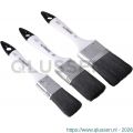 Copenhagen Pro kwastenset universeel platte kwast 2* maat 1-1,5-2 synthetisch haar 3-delig vol kunststof steel 23.900.06