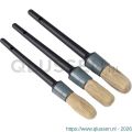 Copenhagen Pro kwastenset wegwerp patentkwast maat 10-12-14 wit Chinees varkenshaar 3-delig kunststof steel 23.900.07