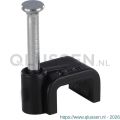 Q-Link kabelclip plat 8 mm zwart 54.213.22