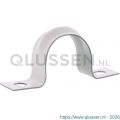 Q-Link zadel metaal voor installatiebuis 3/4 inch 19 mm met schroeven wit set 10 stuks 54.213.50