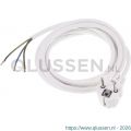 Q-Link aansluitsnoer randaarde 3x1 mm2 2,5 m vinyl kabel binnengebruik maximaal 2500 W wit 55.203.06