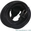 Q-Link tuinverlengsnoer neopreen IP44 spatwaterdicht randaarde maximaal 3500 W 3x1,5 mm2 10 m zwart 55.204.30