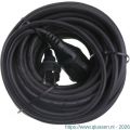 Q-Link tuinverlengsnoer neopreen IP44 spatwaterdicht randaarde maximaal 3500 W 3x1,5 mm2 20 m zwart 55.204.31