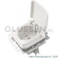 Busch-Jaeger Reflex contactdoos inbouw 1-voudig randaarde polarwit 66.001.44