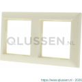 Jung System 55 afdekraam inbouw 2-voudig verticaal-horizontaal crème 66.002.22
