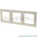 Jung System 55 afdekraam inbouw 3-voudig verticaal-horizontaal crème 66.002.24