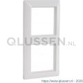 Jung AS500 afdekraam inbouw 2-voudig verticaal-horizontaal polarwit 66.003.22